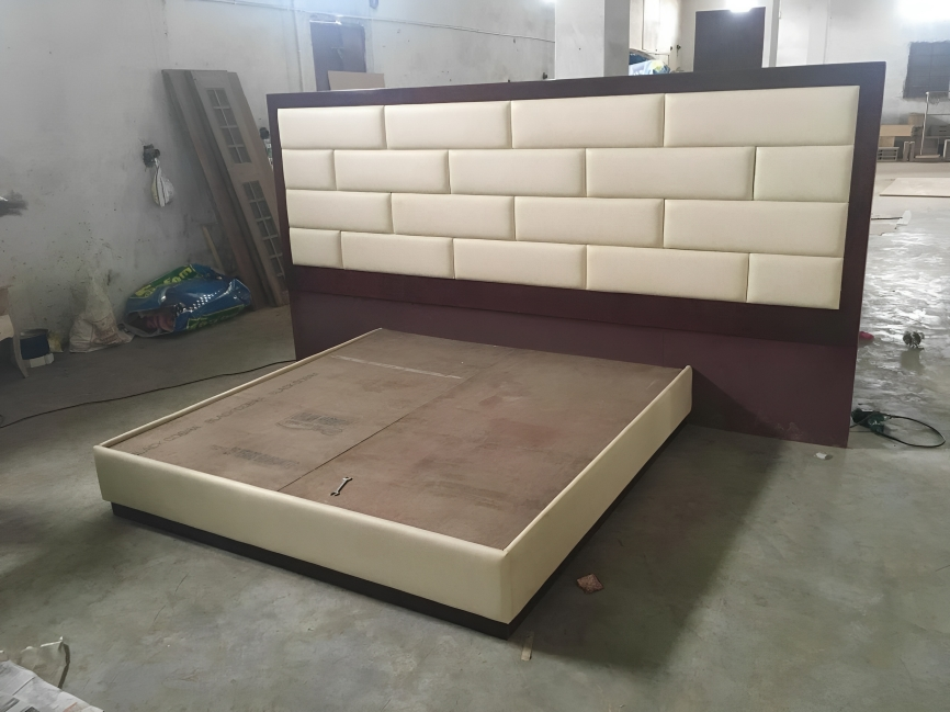 Brick Uphlostery bed